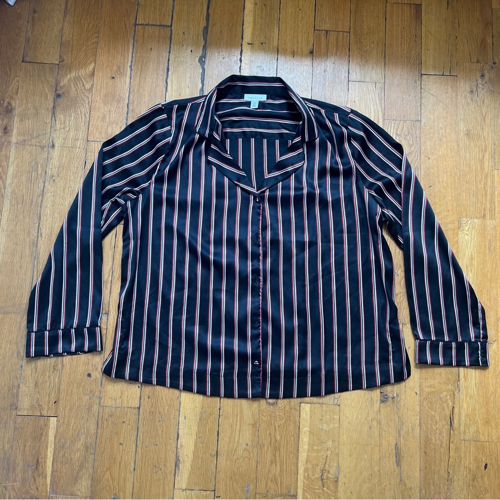 TOPSHOP striped button down